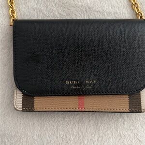 Burberry Black and Beige Crossbody Bag